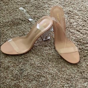 Fashionnova glass slipper heels